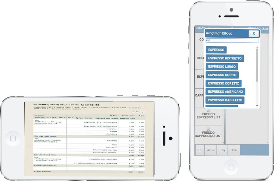 Browser-based ασύρματης παραγγελιοληψίας